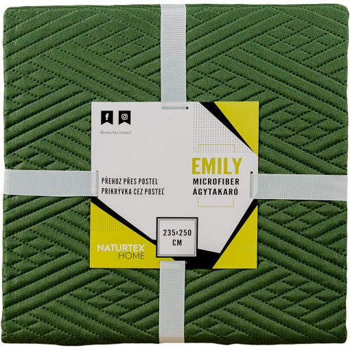 Naturtex Emily microfiber coverlet - green